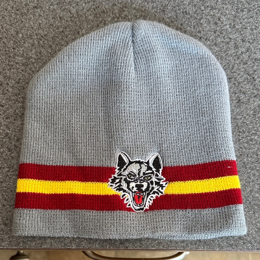 North Carolina State University Wolfpack Beanie with Embroidered Wolf Logo